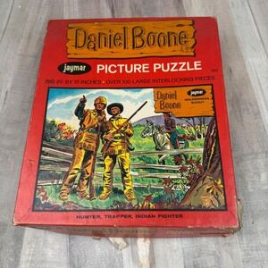Vintage Daniel Boone Jaymar Picture Puzzle 100pc Complete Hunter